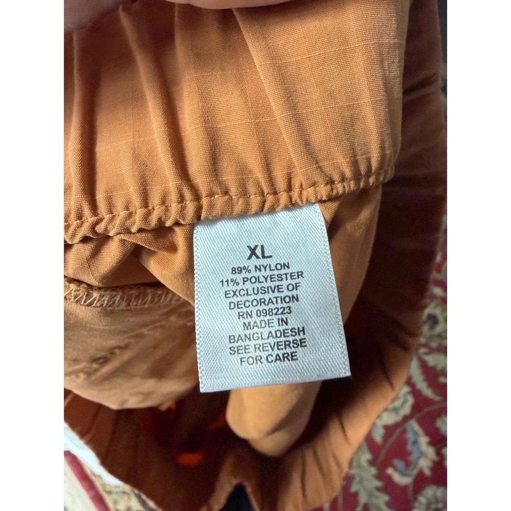 Magellan Outdoors Pro Explore Shorts Womens XL Orange Ripstop‎ Hiking Belted